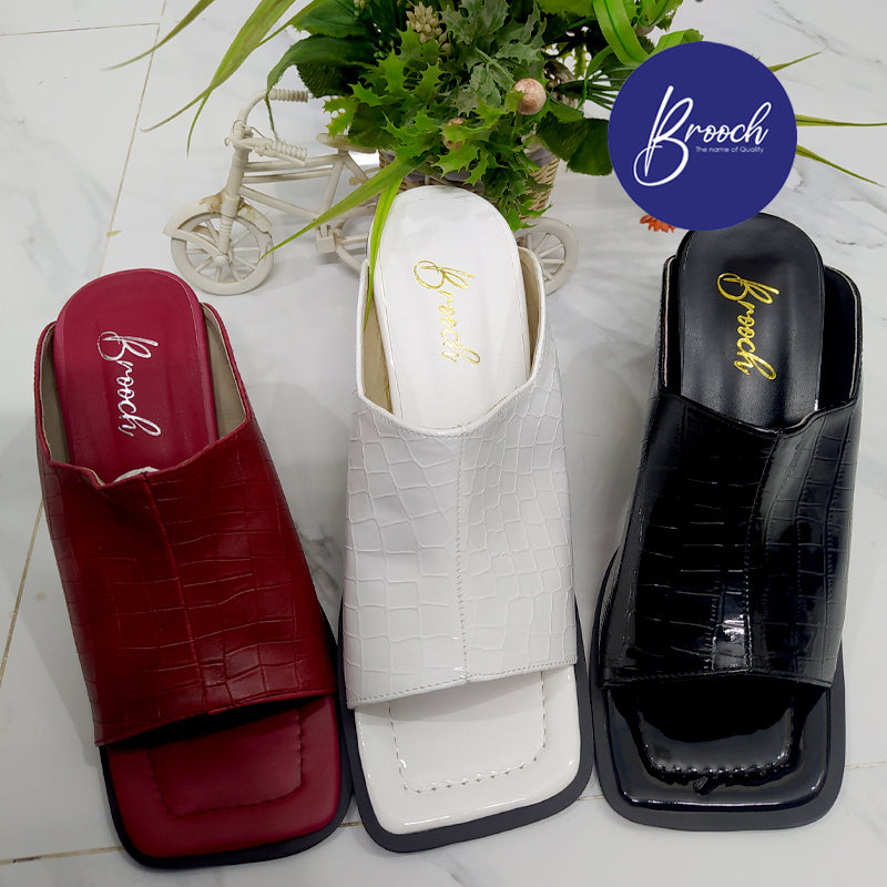CB-790 Square Toe with Beautiful Golden Heel