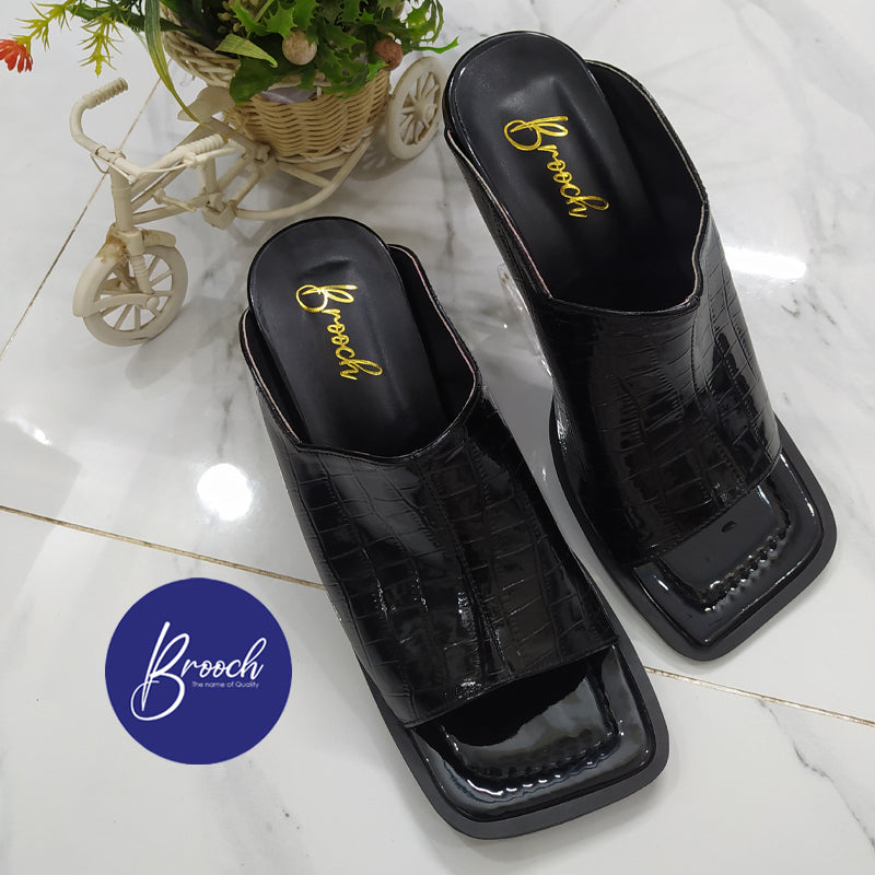 CB-790 Square Toe with Beautiful Golden Heel