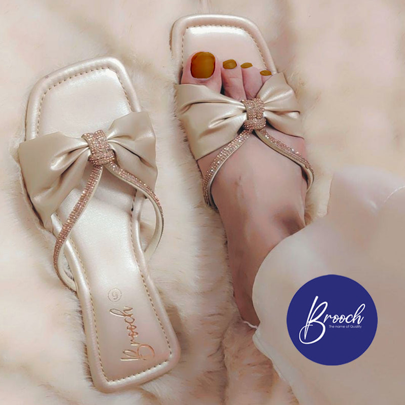 2-11 GF- 1576 Golden Flat Slippers