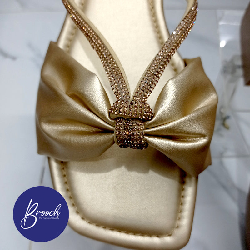 2-11 GF- 1576 Golden Flat Slippers